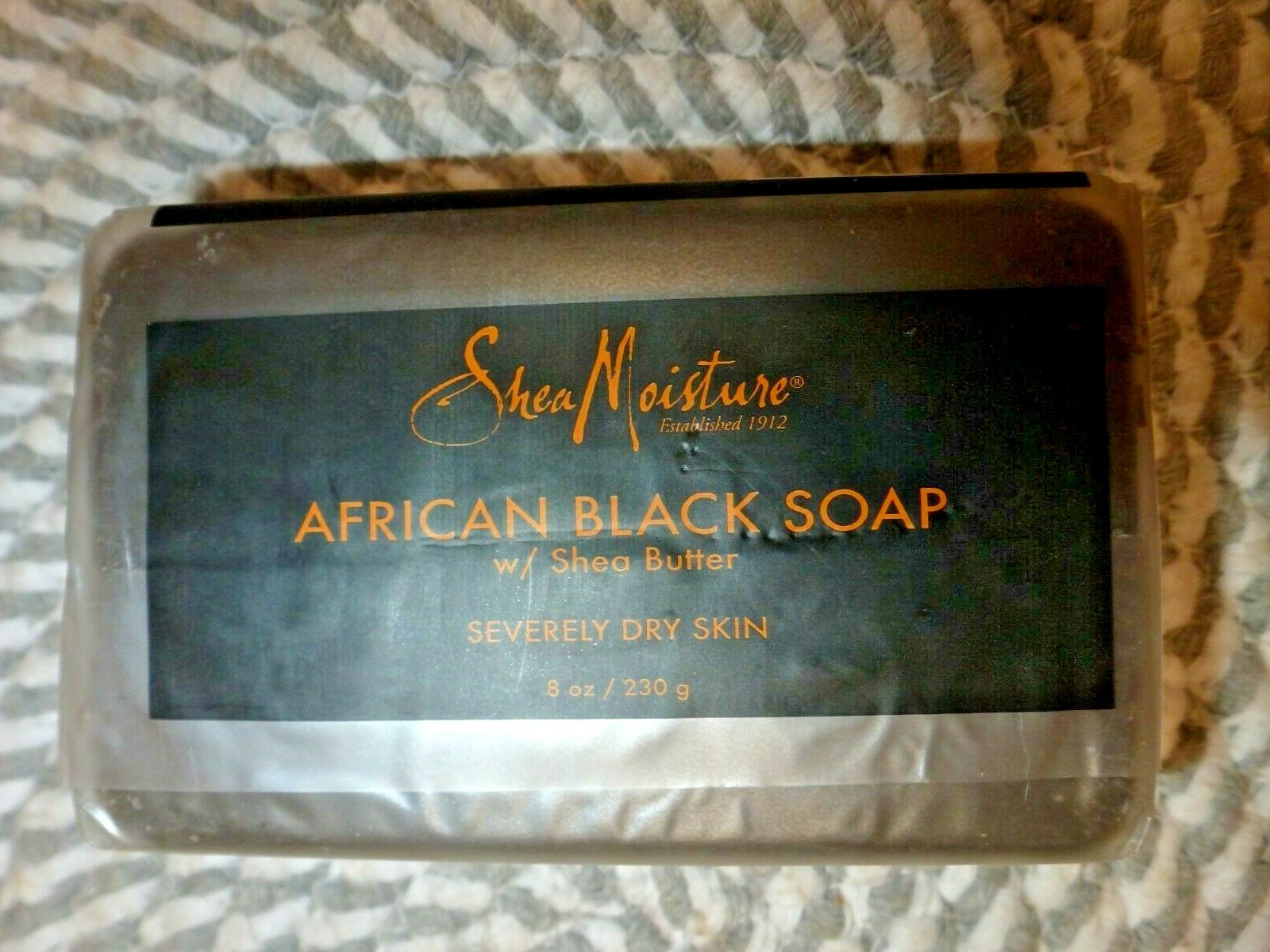 SHEA MOISTURE~AFRICAN BLACK SOAP~SHEA BUTTER SOAP~TROUBLED SKIN 8 OZ BIN