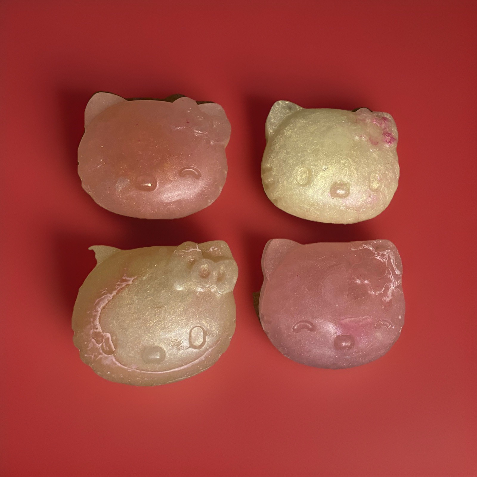 Handmade Hello Kitty Kawaii Cat Face Soap Glycerin Bar Soap