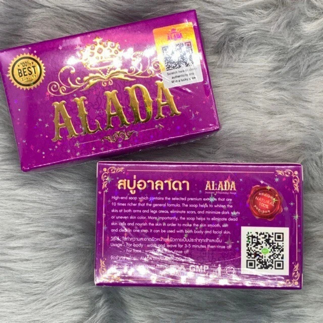 2x Alada Whitening Soap Natural Extract Face & Body Naturally Brightening 160g