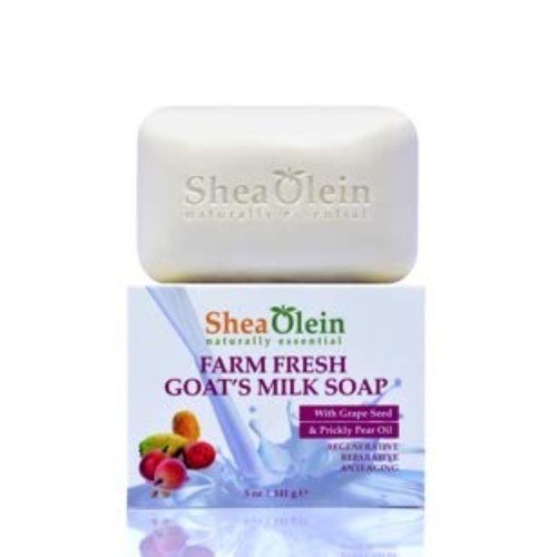 Shea Olein Farm Fresh Goat’s Milk Soap 6 Pack 5oz Grape Seed Prickly Pear Oil