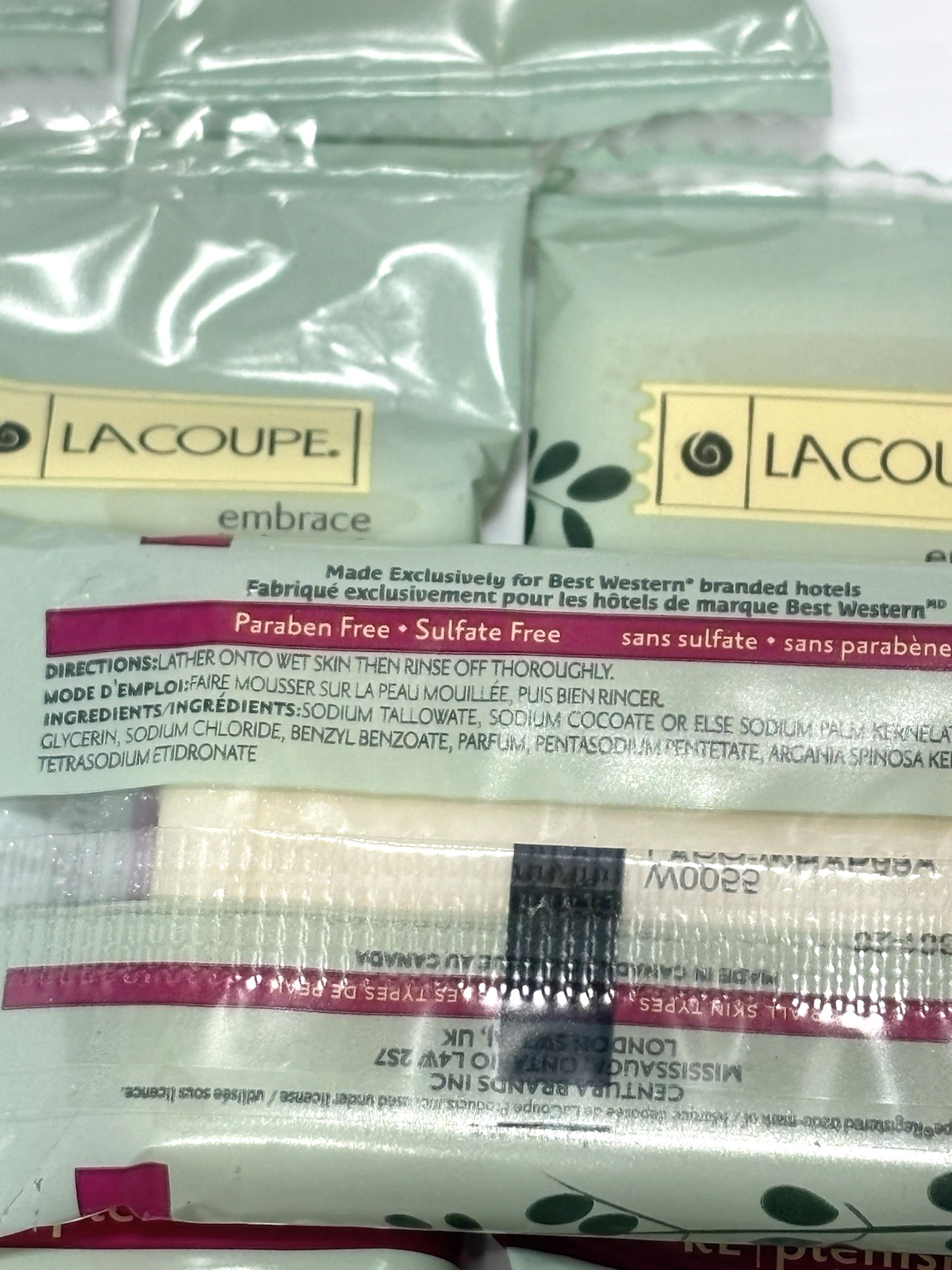 LaCoupe Argan Oil Complex Revitalizing Facial Bar Soap 17g Travel Size 10pcs