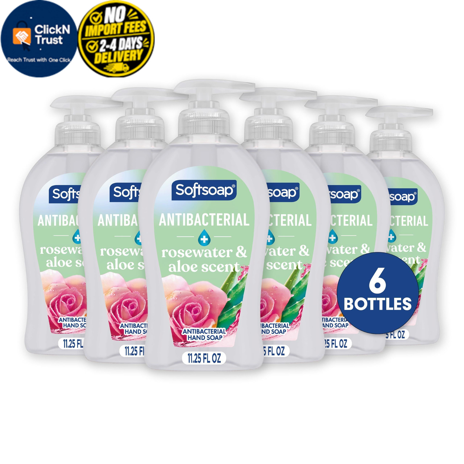 Softsoap Antibacterial Liquid Hand Soap, 11.25 Fl Oz (Pack of 6), Clear