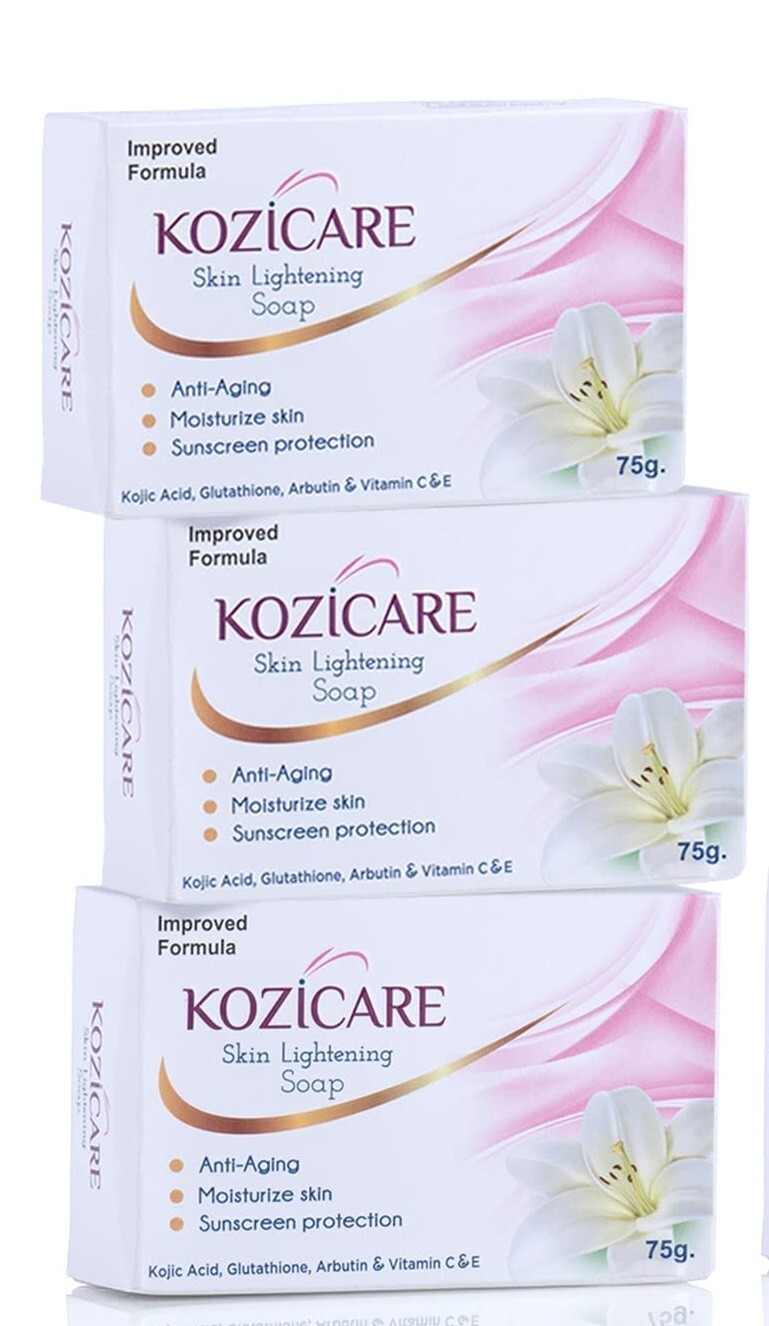 3 x Kozicare Skin Brightening Soap – 75gm Each | Sun Screen Protection
