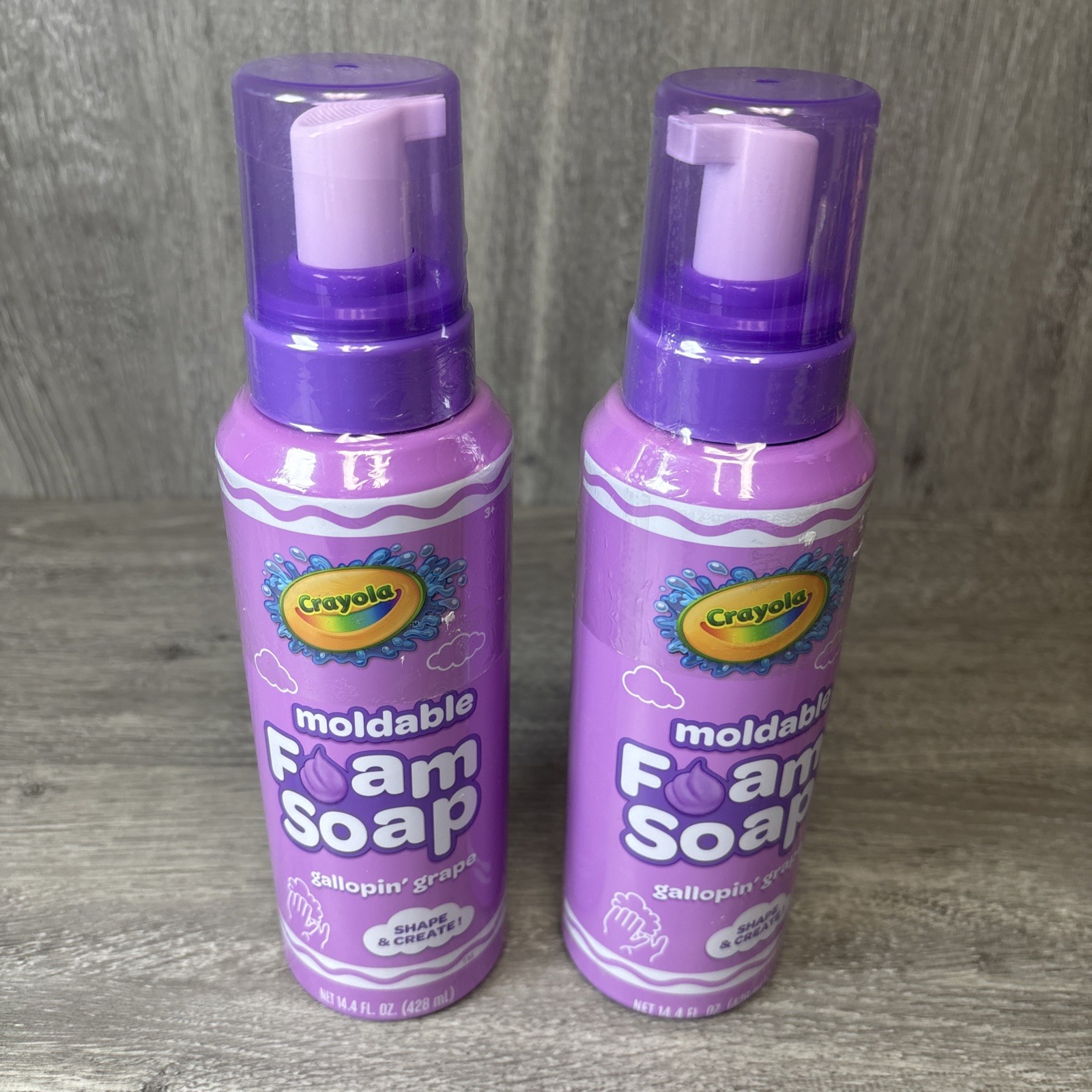 Crayola Shape/Create Gallopin’ Grape Moldable Foam Soap:14oz-Brand New