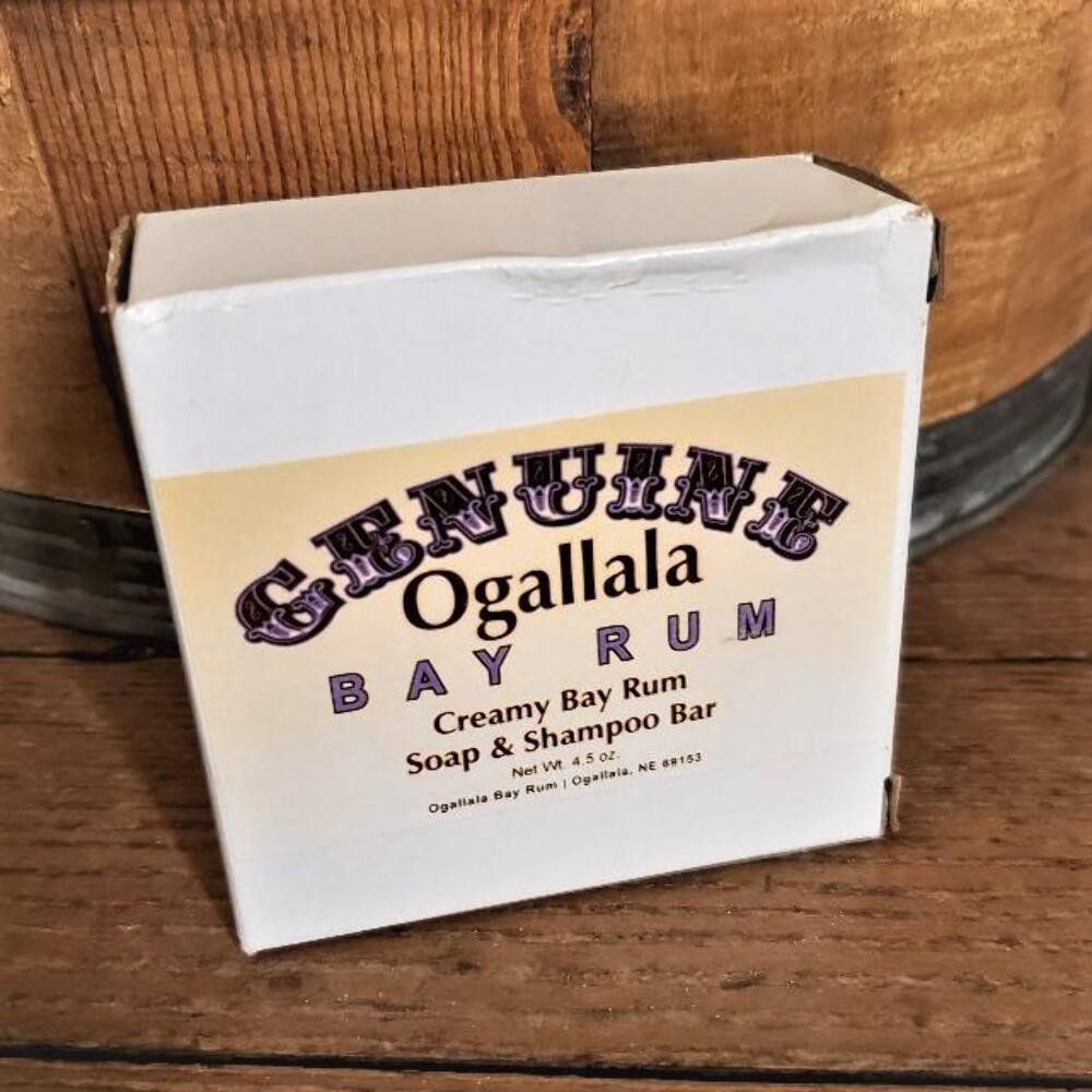 NEW Bay Rum Soap & Shampoo Bar Genuine Ogallala