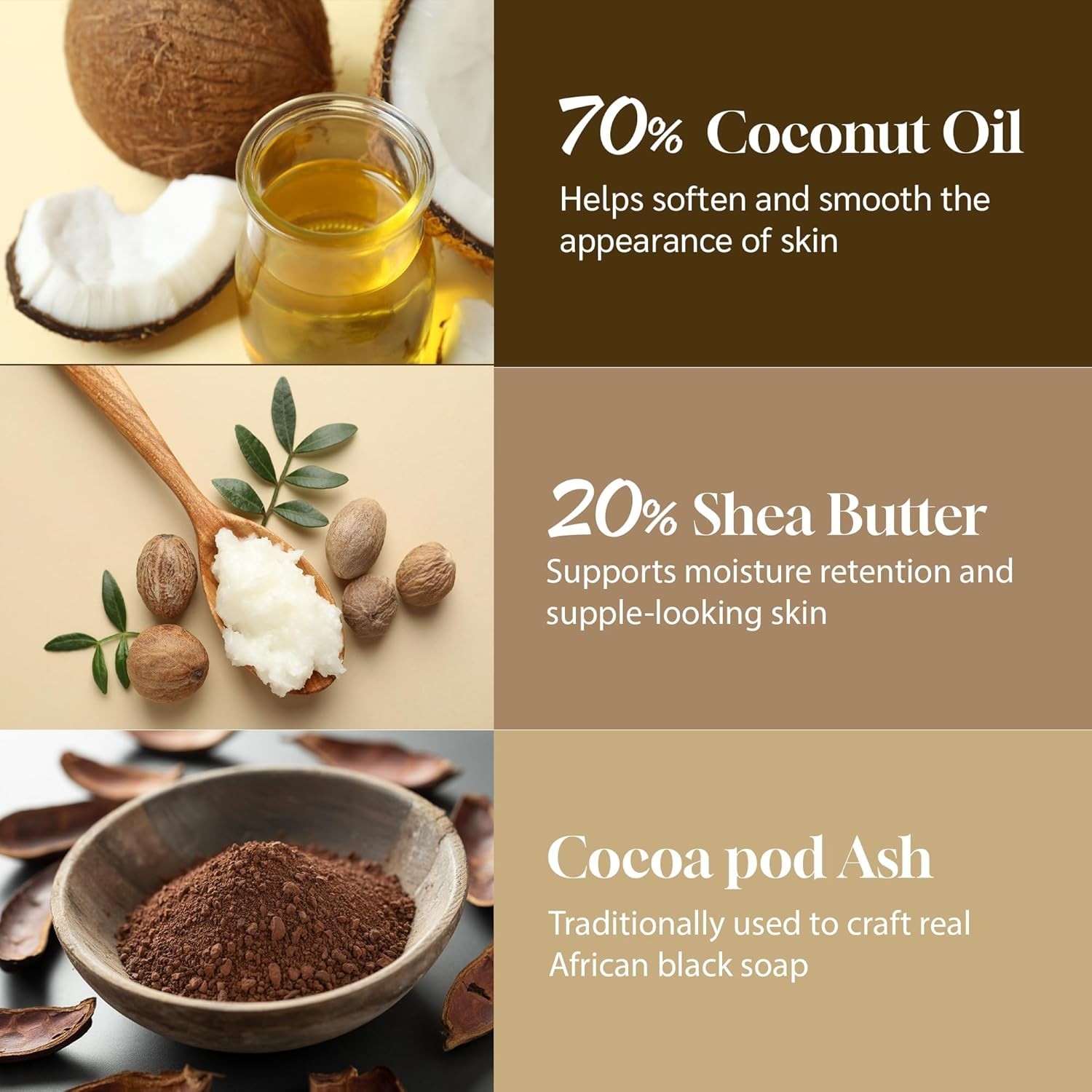 Natural African Black Soap with Papaya | 4 oz Gentle Cleanser for Face & Body