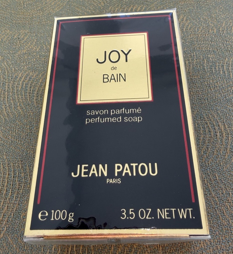 JEAN PATOU JOY DE BAIN 100G PERFUMED SOAP NEW WITH BOX 3.5 OZ Sealed box Vintage