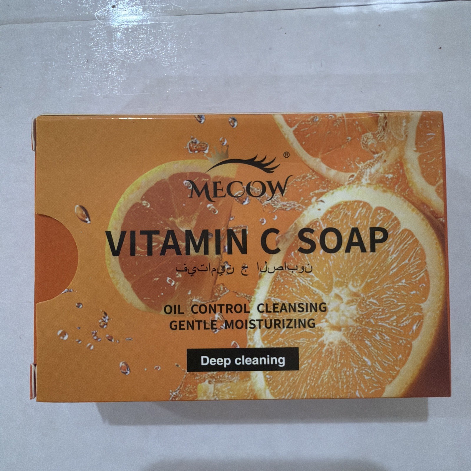 MECOW Vitamin C Oil Control Moisturizing Body Bar Soap Orange Scent HS1425