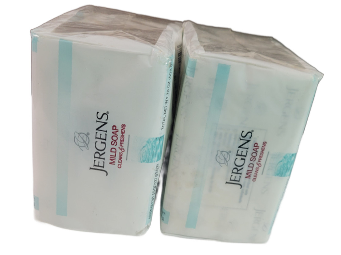 8x Lot Jergens Mild Soap 4.5 Oz Bars W/ Tallow & Tallowate (2x Pack of 4 Bars)