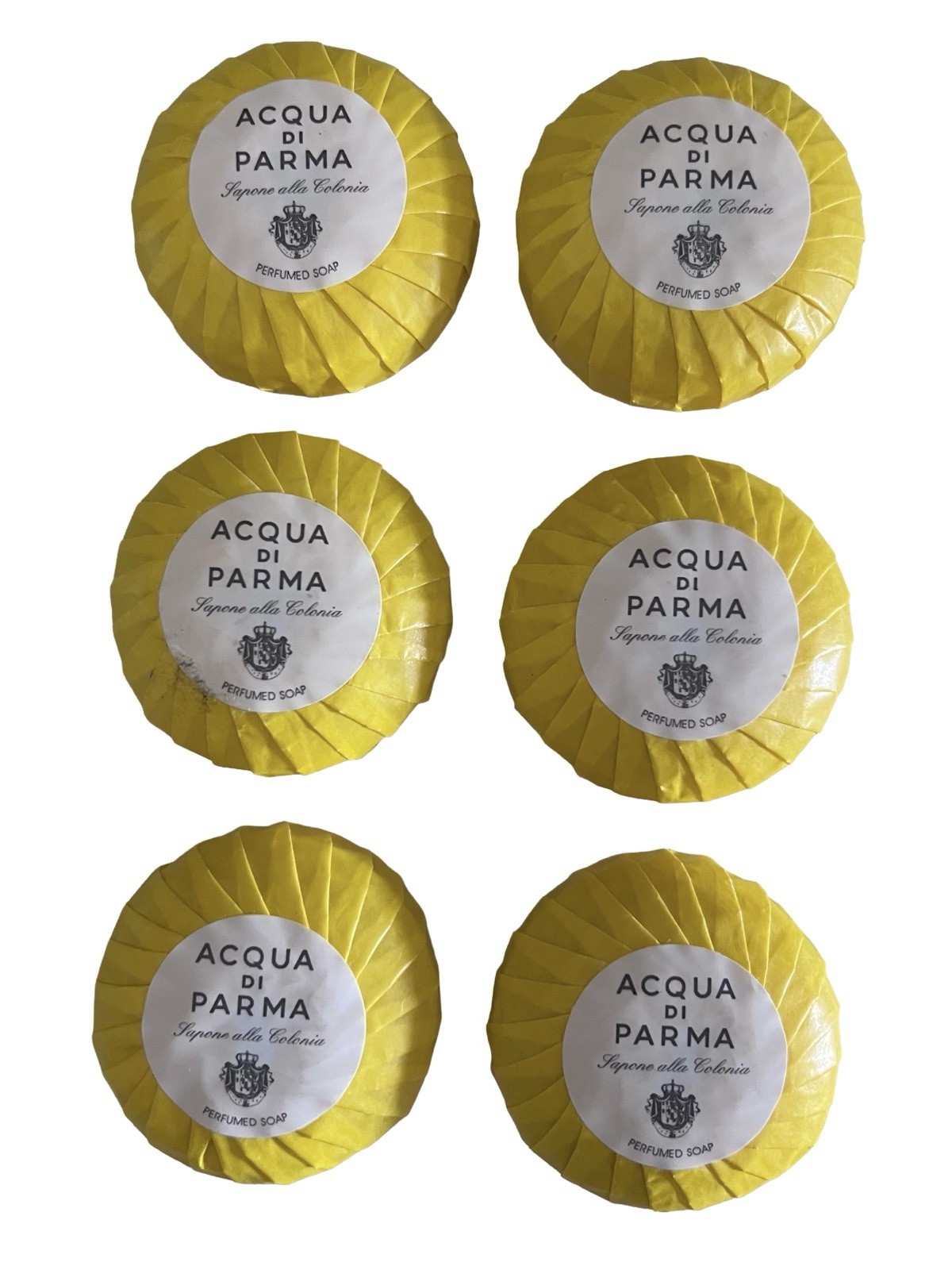 Acqua Di Parma Colonia Perfumed Soap Lot of 6 each 1.7oz bars.