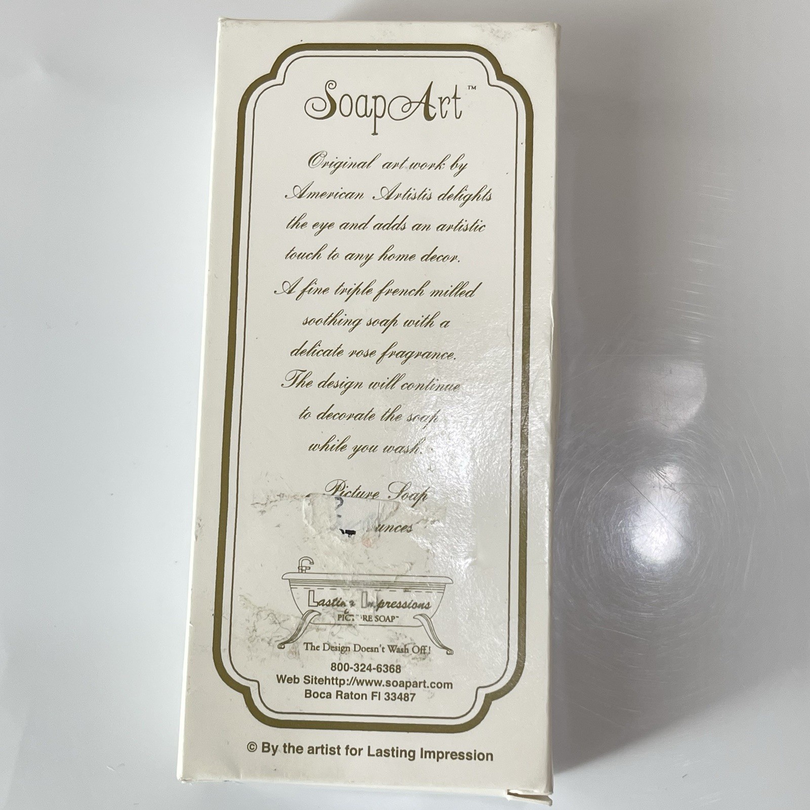 Vintage Soap Art Golf Theme Picture Soap Bar New In Box Retro Bathroom Decor