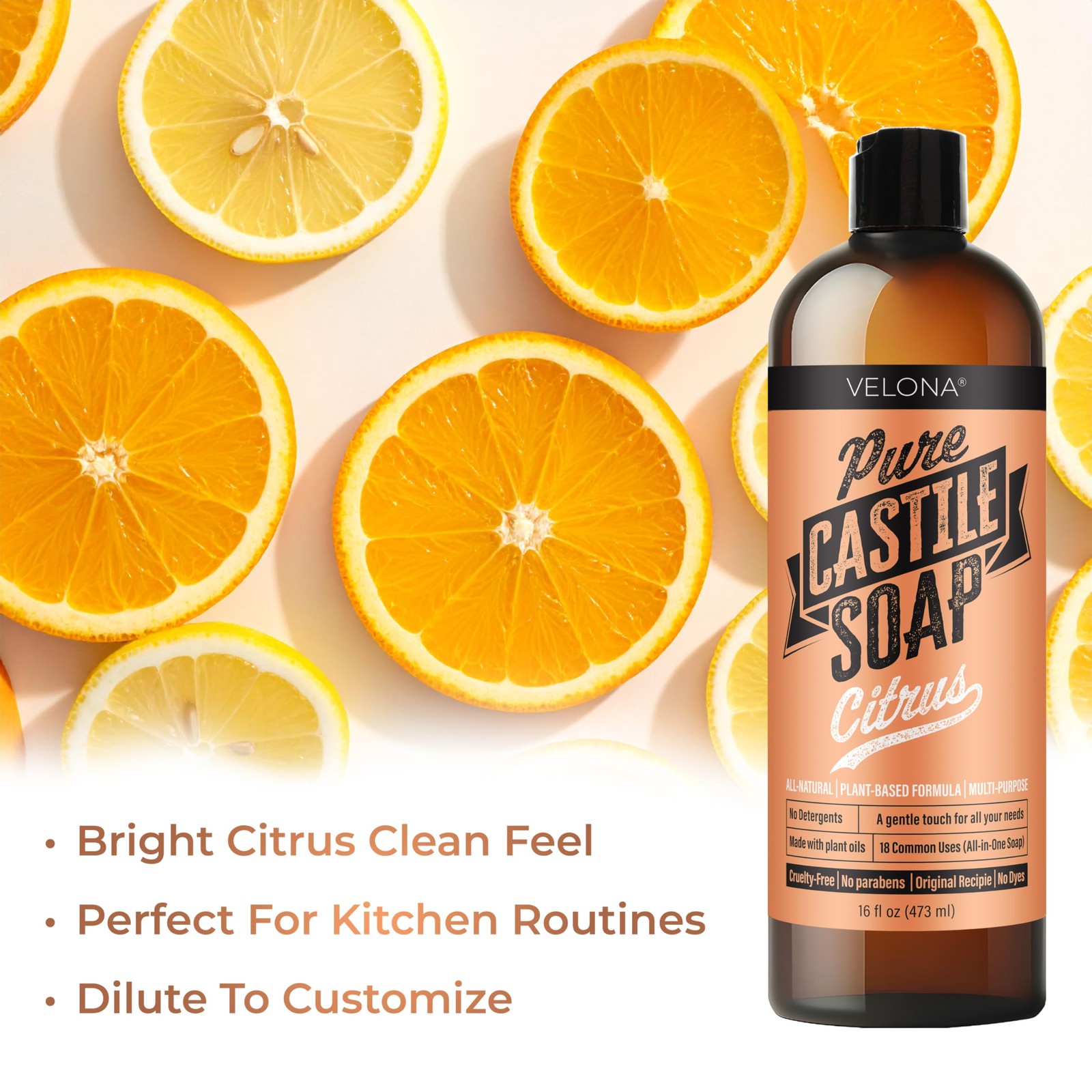 Pure Castile Soap – 64 Fl oz | Mild & Gentle | , Hand, Hair, Body Wash, Laund…