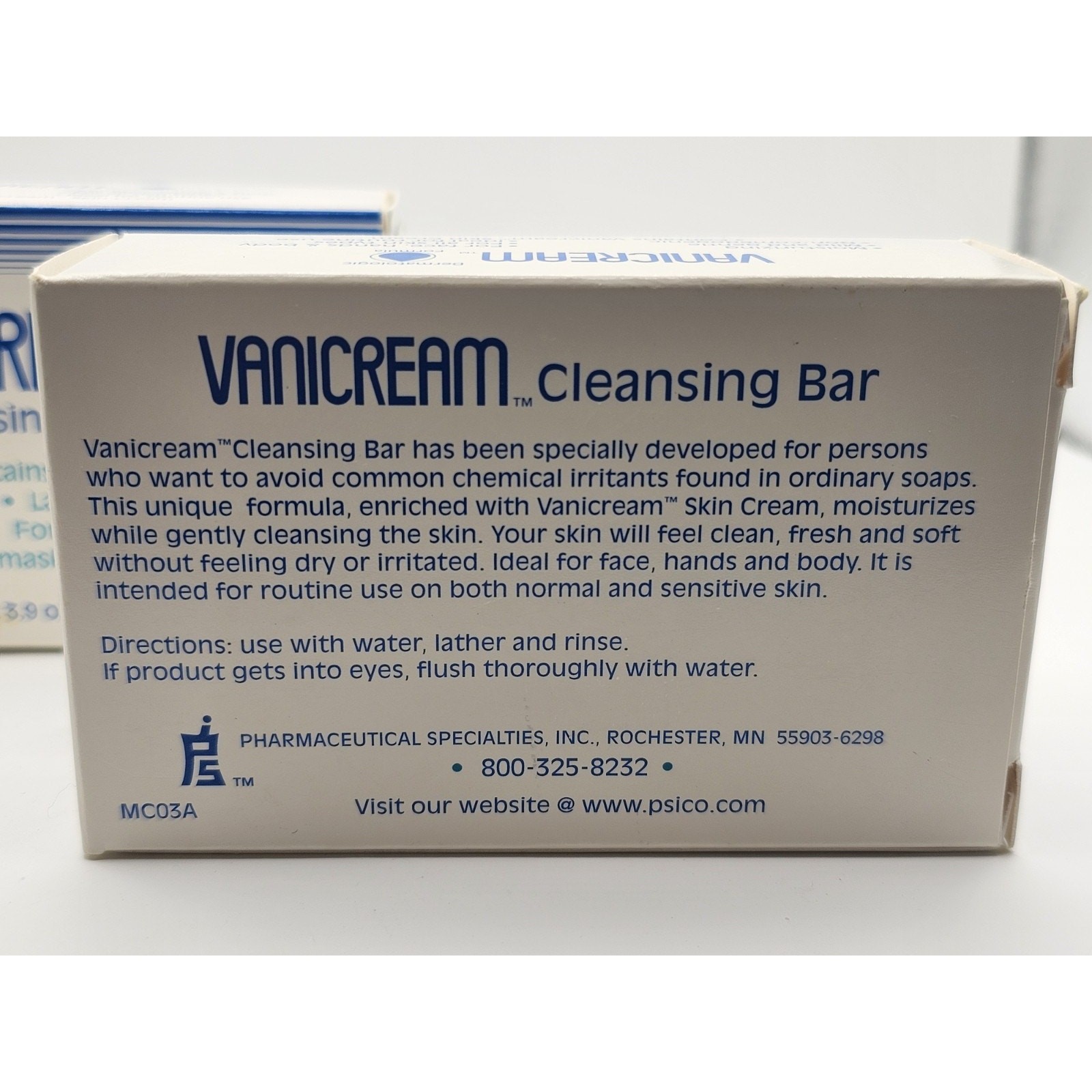Vanicream Cleansing Bar for Sensitive Skin 3.90 oz NEW ( 2 Bars)