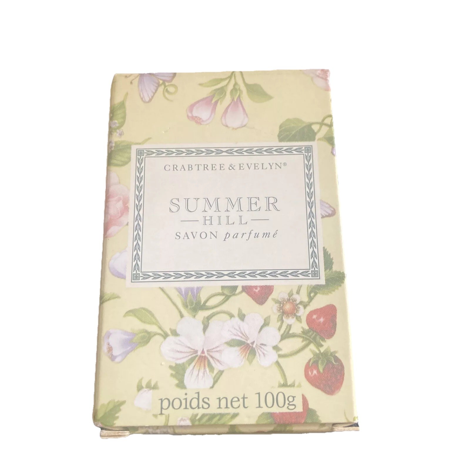 Vtg Crabtree Evelyn Summer Hill Discontinued 3.5 oz Scented Soap New With Box