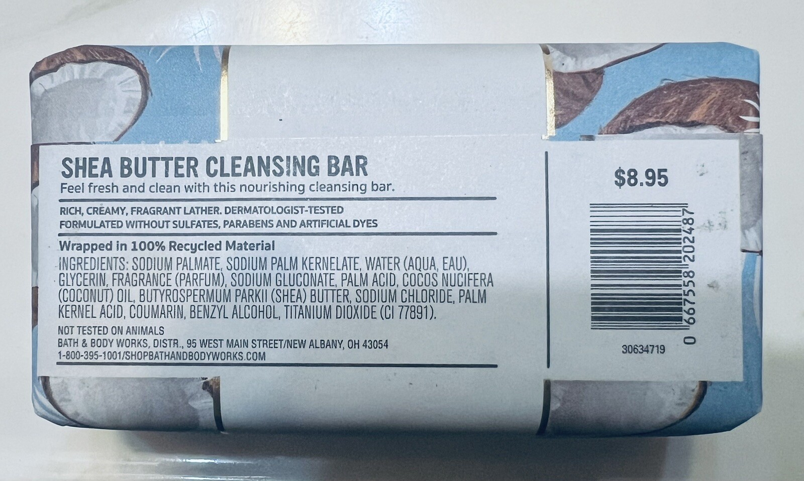 ALL NEW Vanilla Coconut Cleansing Bar 5 oz Bath & Body Works