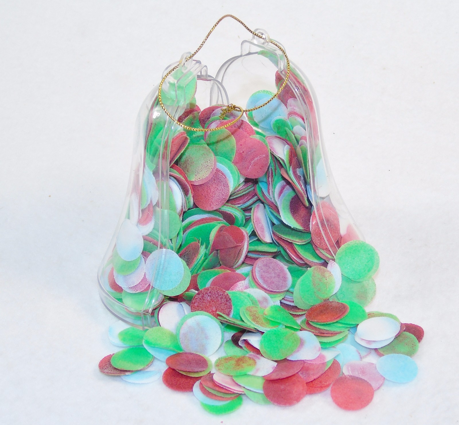 Bath Soap Confetti, Bell-Shaped Ornament , Colorful Flakes, Stocking Stuffer
