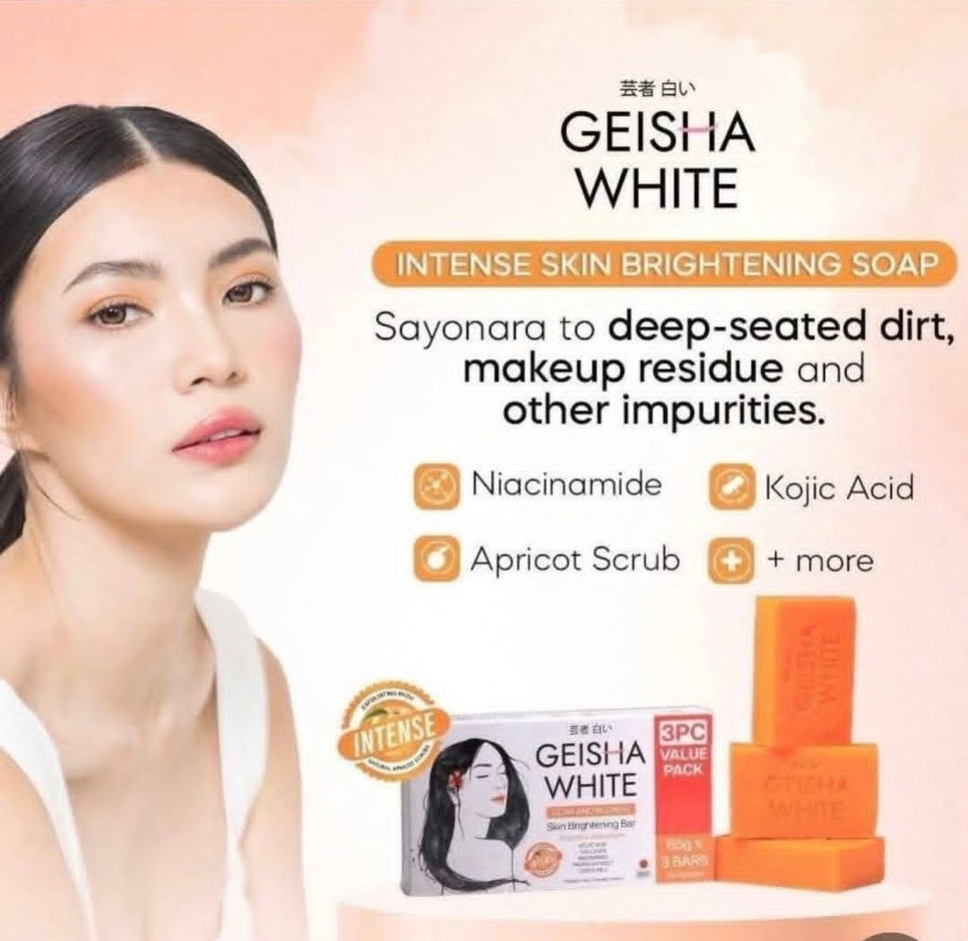 1x Geisha White INTENSE skin Brightening & Lightening Soap SCAR & BLEMISH