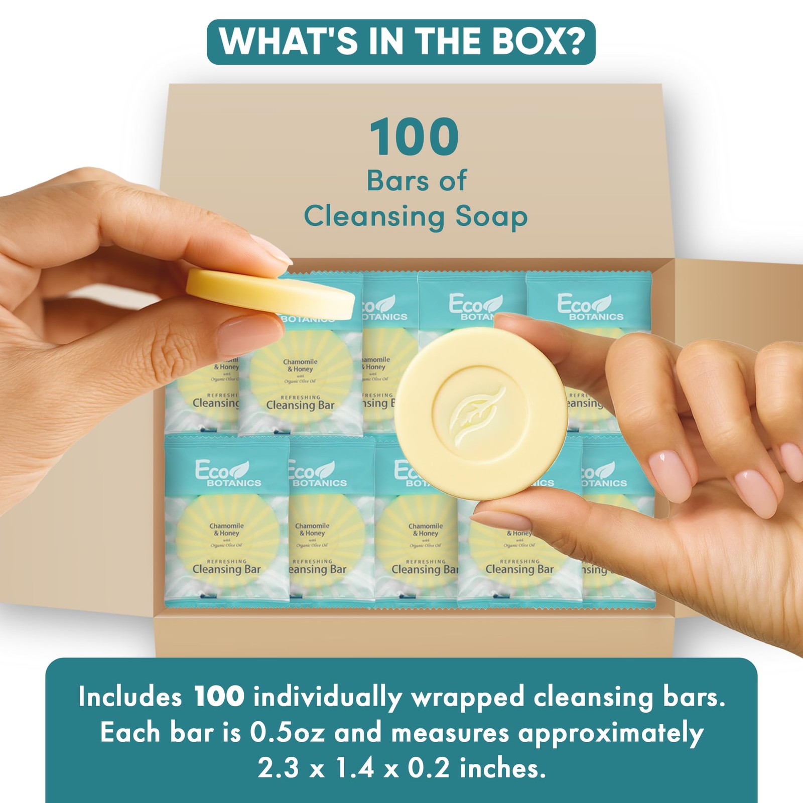 Travel Size Cleansing Soap Bar 100 Count 0.5 oz Bottles Guest Amenities for H…