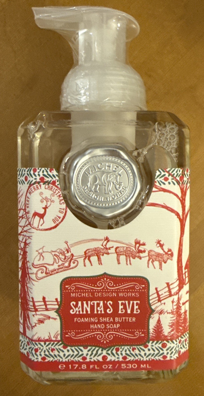 SHEA BUTTER FOAMING HAND SOAP Santa’s Eve Michel Design Works 17.8 Oz