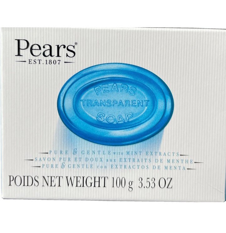 🆕️ Pears 3.53 OZ. Bar ●GLYCERIN & MINT EXTRACT● Soap Soft & Fresh 98% Pure.