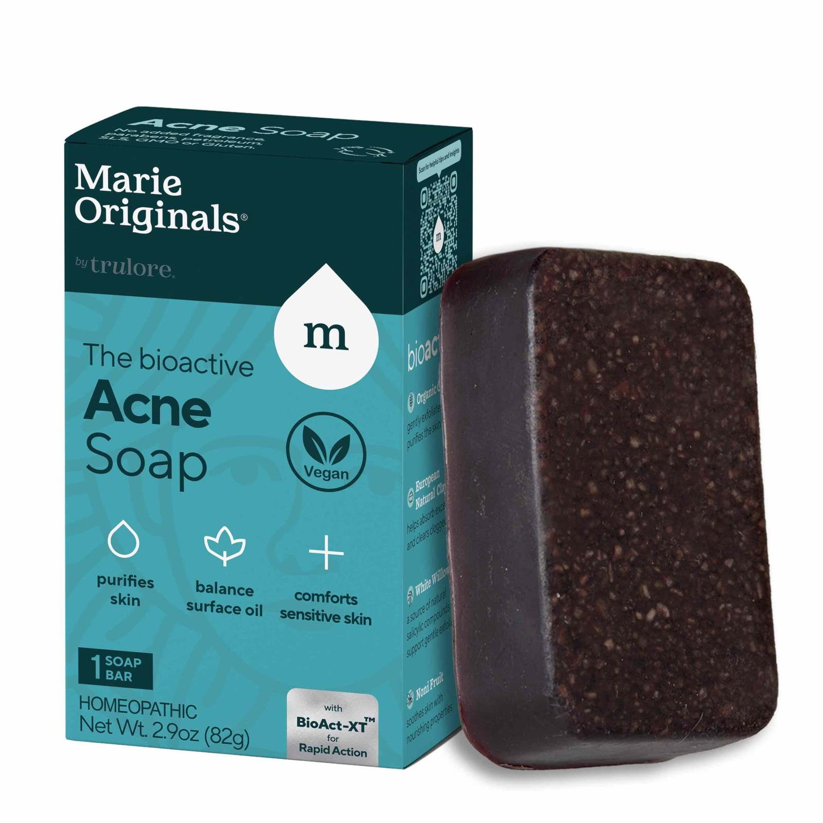 Marie’s Original Acne Bar Soap Cleanser for Face and Body | Acne Treatment wi…