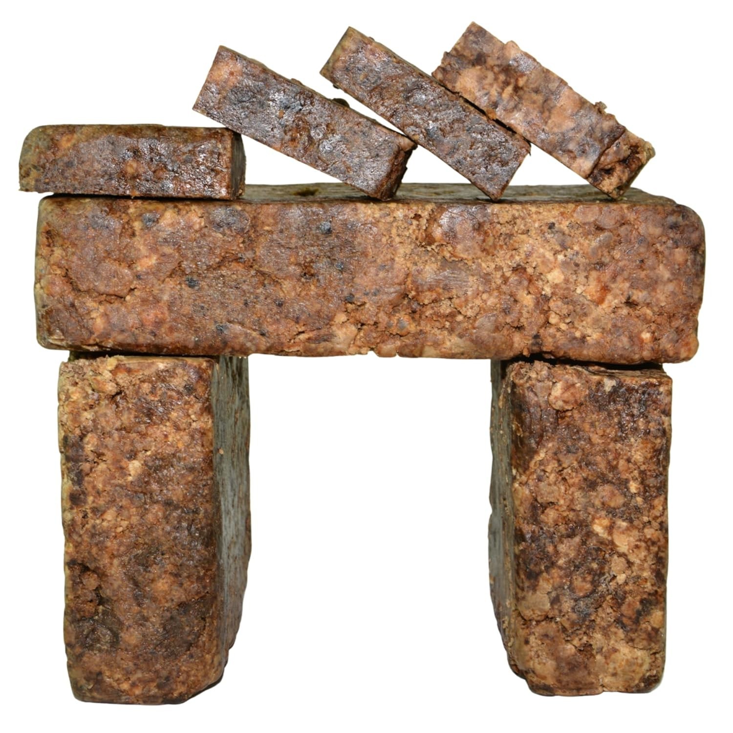 Raw African Black Soap 5oz Bar 100% Pure Natural Organic Ghana Acne Treatment, A