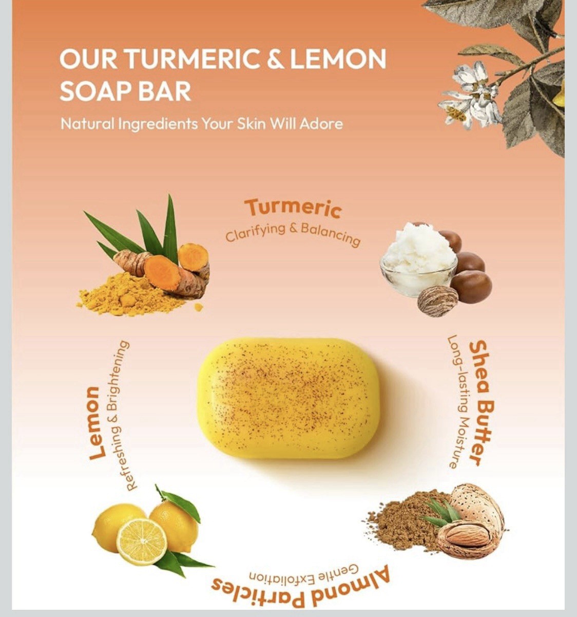 4 Bars Klear Bloom Kojic Acid Soap Turmeric Soap Bar for Dark Spots SEALED