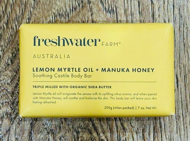 x6 Bars freshwater FARM AUSTRALIA Soothing Castile Body Bar Soap Lemon/Honey