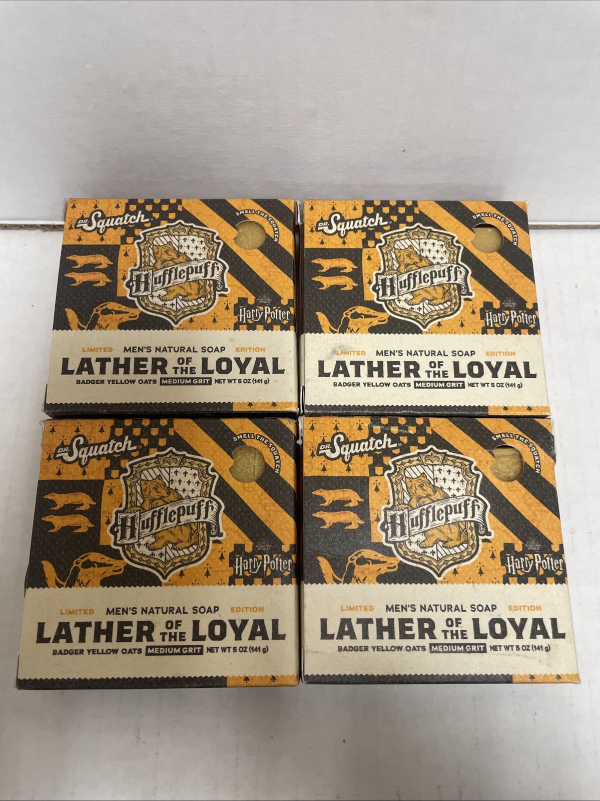4x Dr. Squatch Harry Potter Hufflepuff Lather of the Loyal Limted Edit