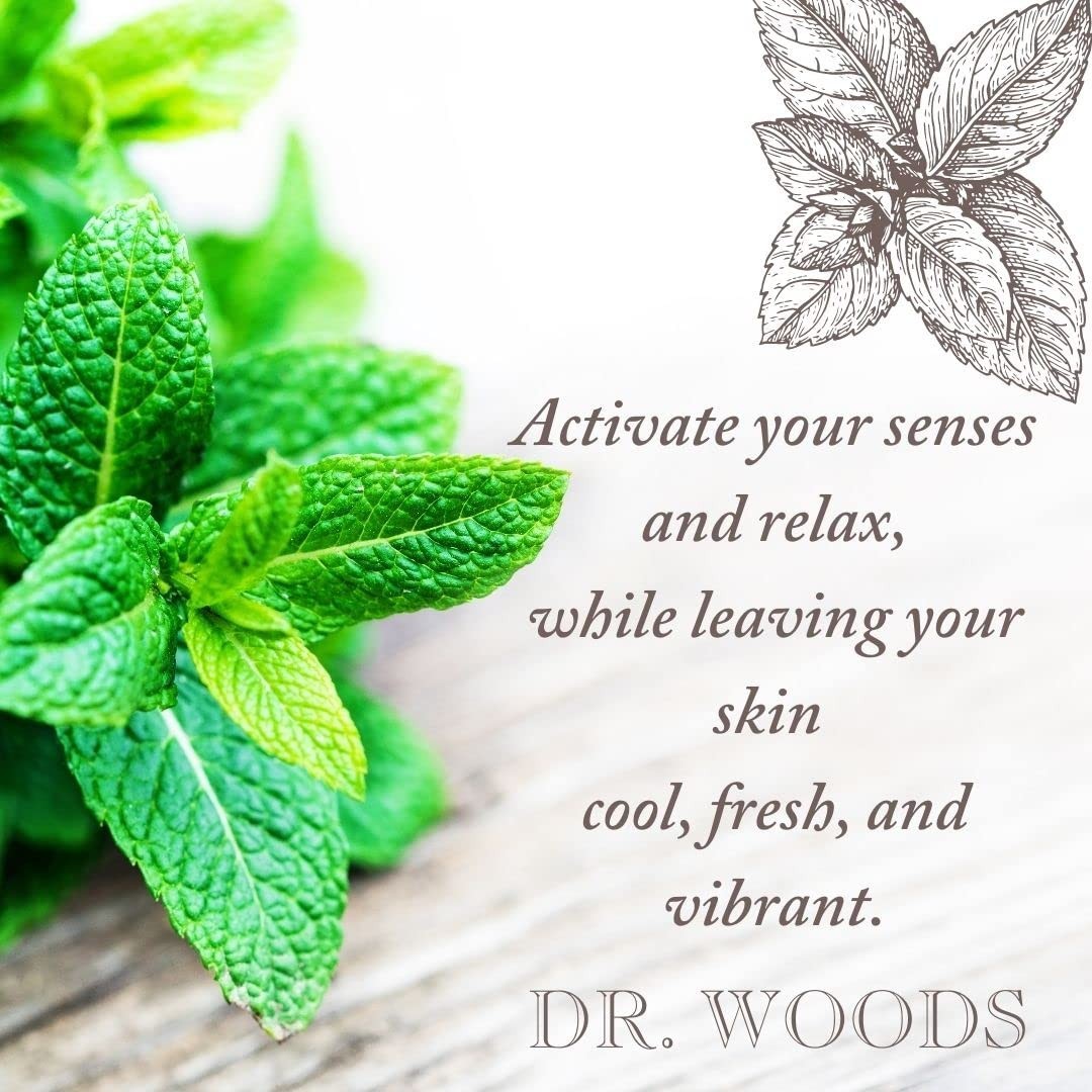 Dr. Woods Pure Peppermint Castile Soap Liquid 32 oz All Natural 3 PACK 96oz Lot