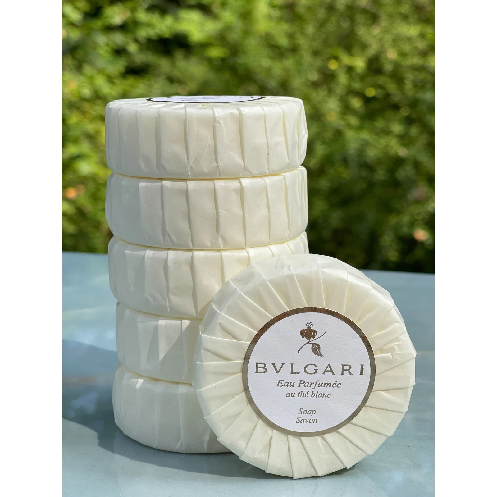 Bvlgari Au the Blanc White Tea Luxury Soap 75g – Set of 6