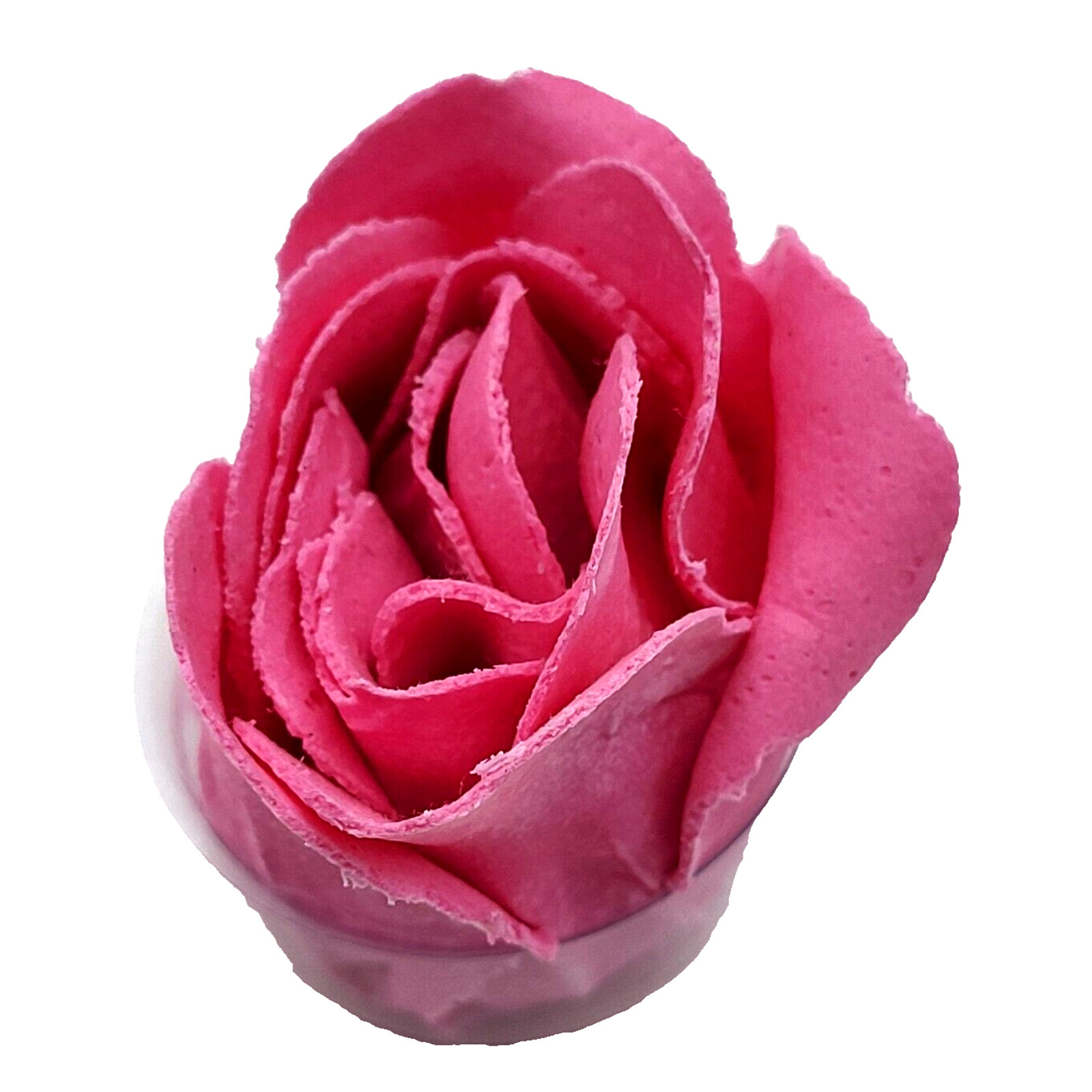 Vintage Handcrafted Delicate Pink Rose Petal Shaped Soap 2″ Set of 2 New Old YK