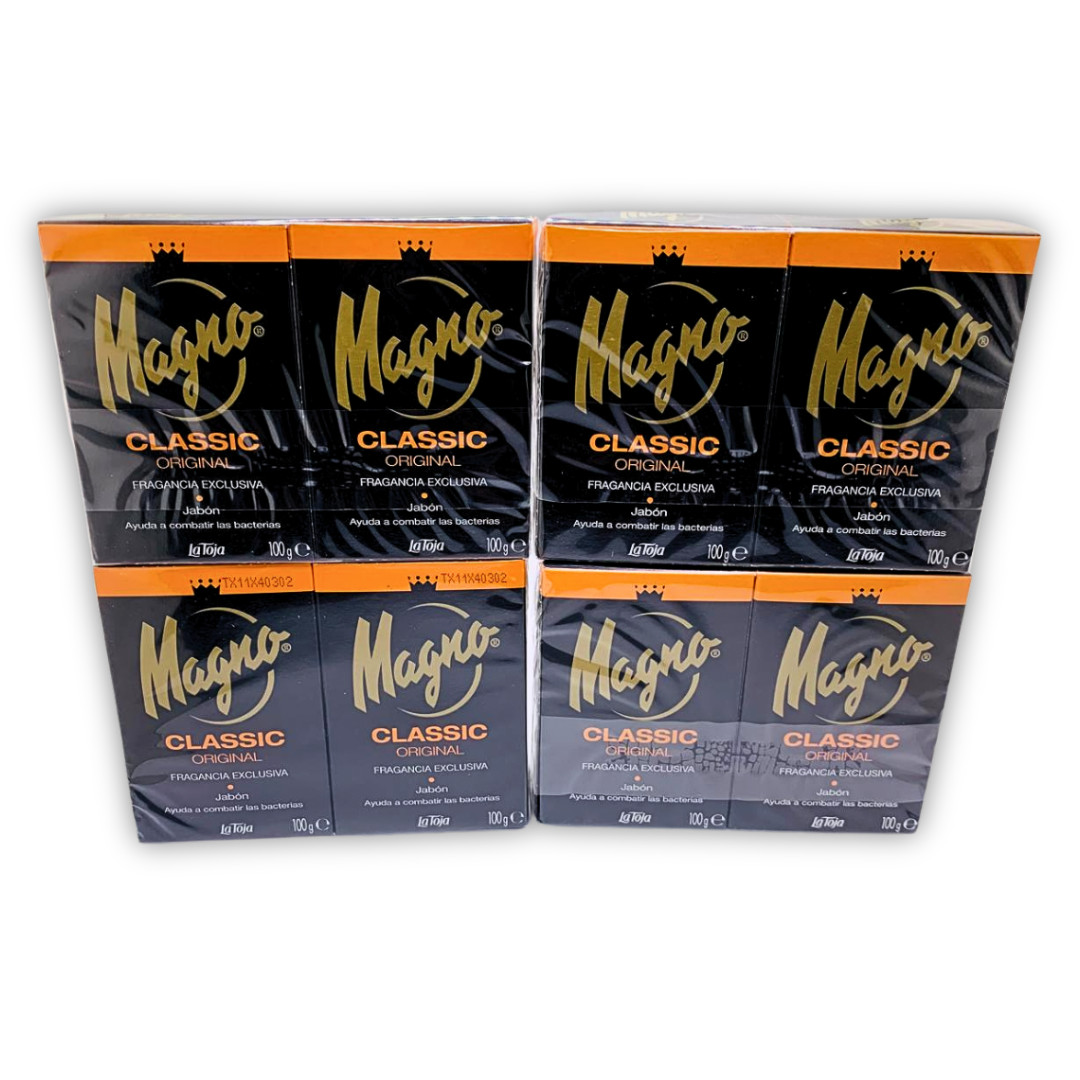 Magno Classic Original Soap 100g Exclusive Fragrance Pack of 8 Bars