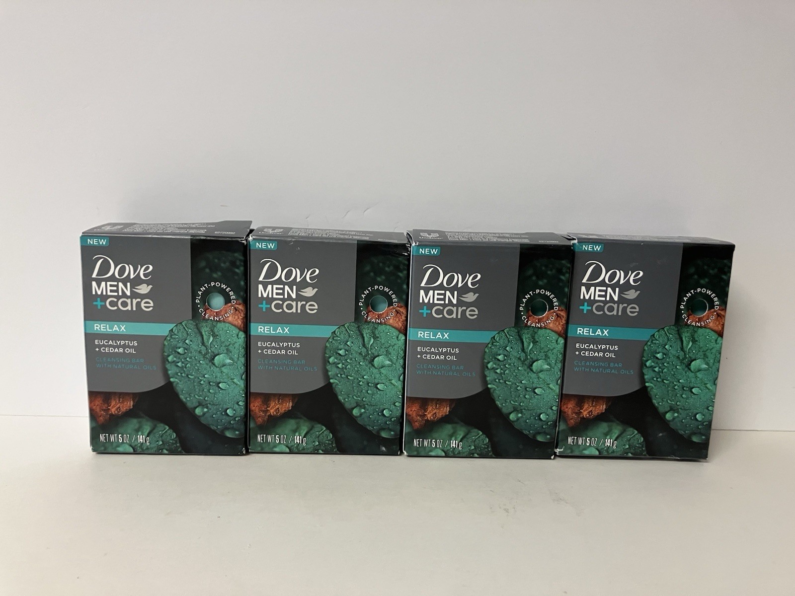 4pk Dove Men Care Relax Cleansing Bar Eucalyptus + Cedar Oil 5oz Each NEW