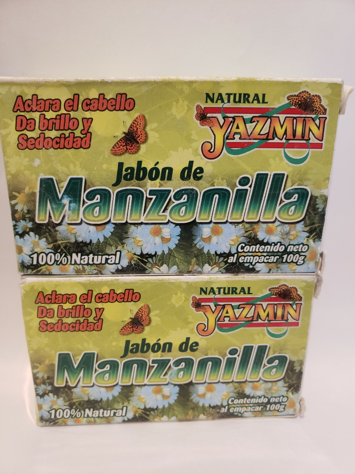 CHAMOMILE SOAP/JABON DE MANZANILLA 100GRS (2 pack) “Shiny & Silky Hair”
