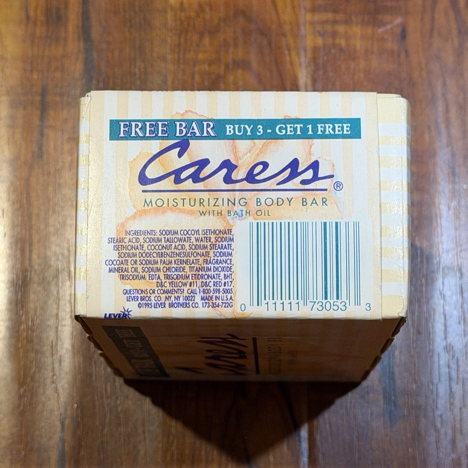 Vintage 4-Pack 1995 Caress 3.5 Oz Bath Oil Body Bars Original Peach Soap – NOS
