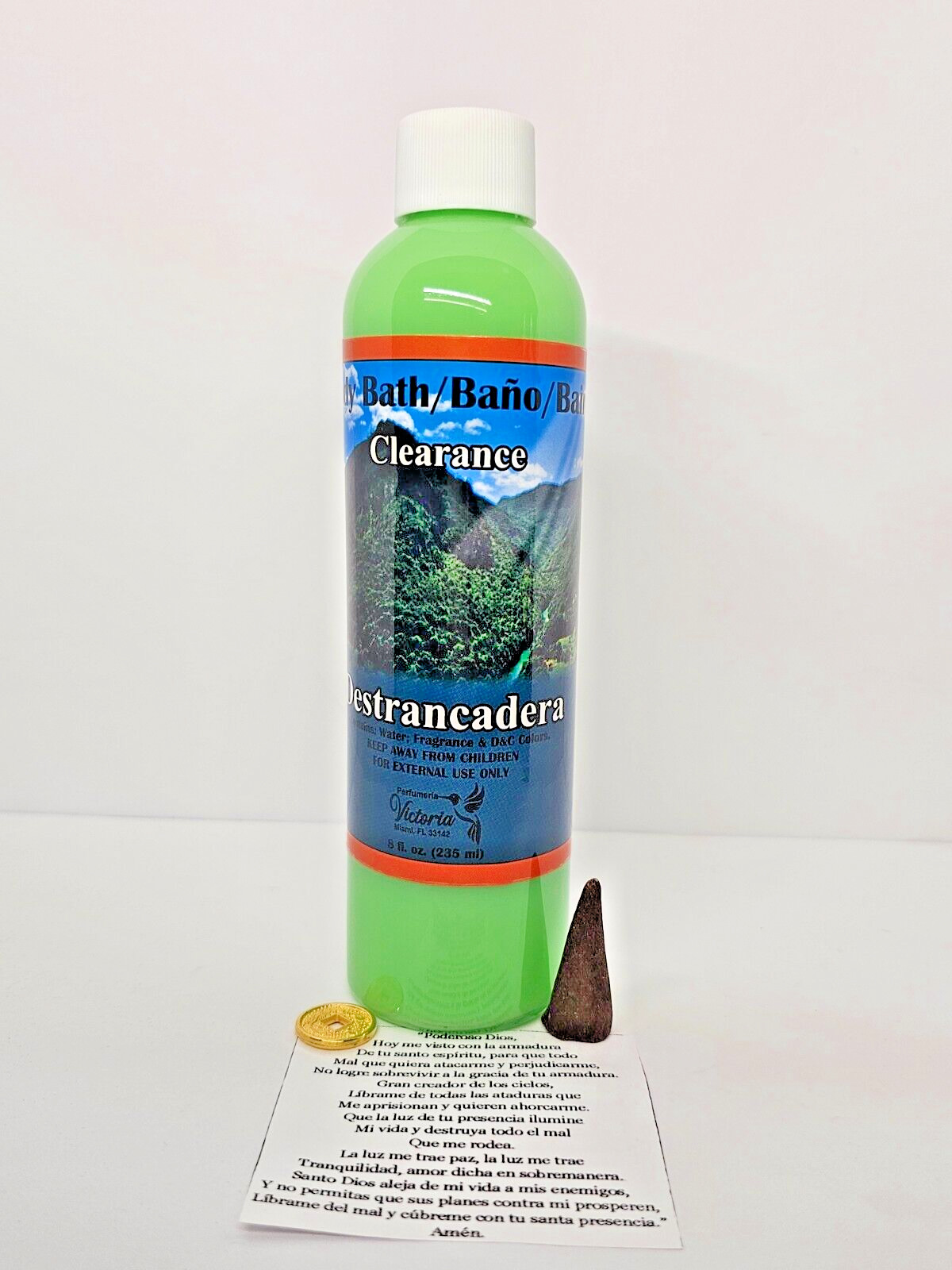 DESTRANCADERA BAÑO DESPOJO ENERGIAS NEGATIVAS INCLUYE AMULETO ORACION INCIENSO