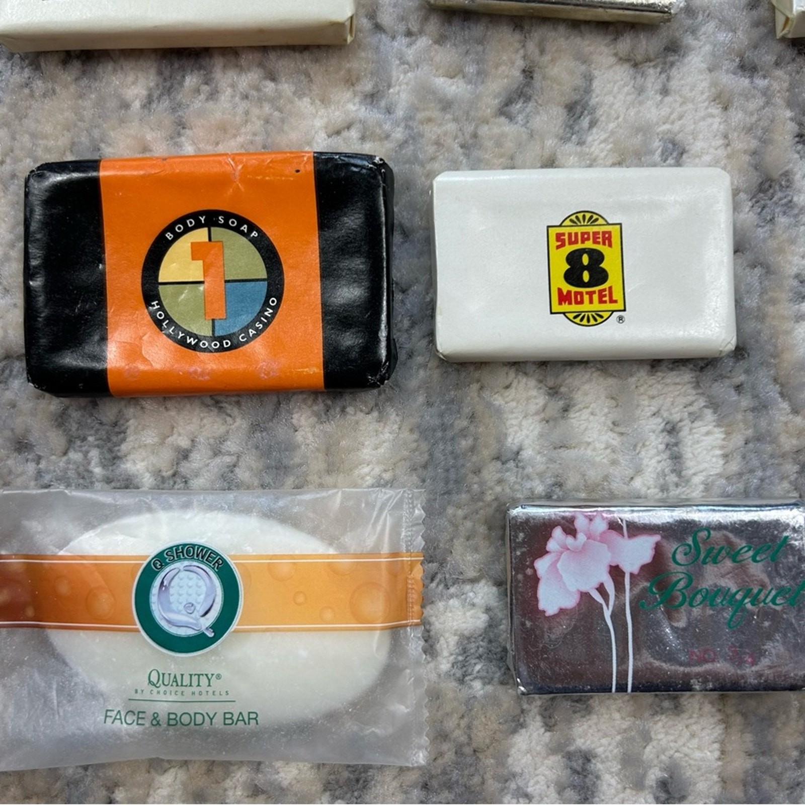 24 Vintage Hotel Motel Travel Soap Lot Best Western Super 8 Casino