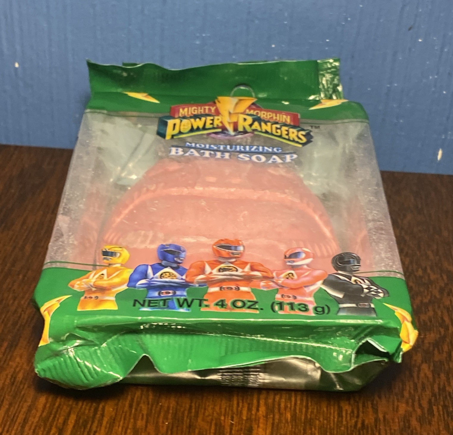VINTAGE Mighty Morphin Power Rangers Bar Soap – 90s Bath JASON Red MMPR 1994 NOS