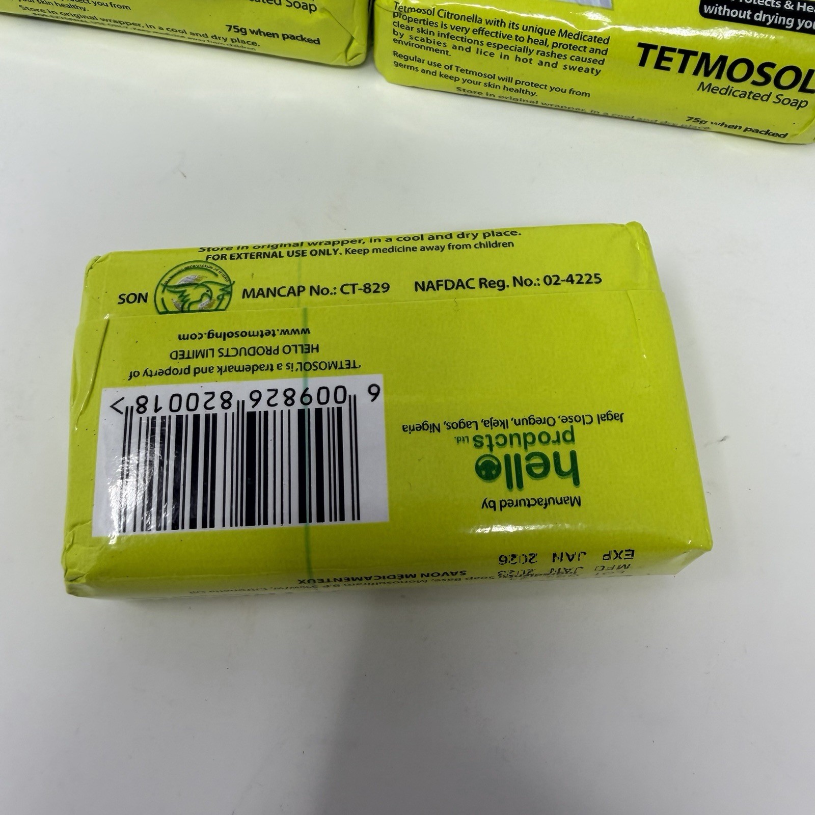 Lot Of 4 Tetmosol Medicated Soap Citronella LOT OF 4 SOAPS. USA SELLER