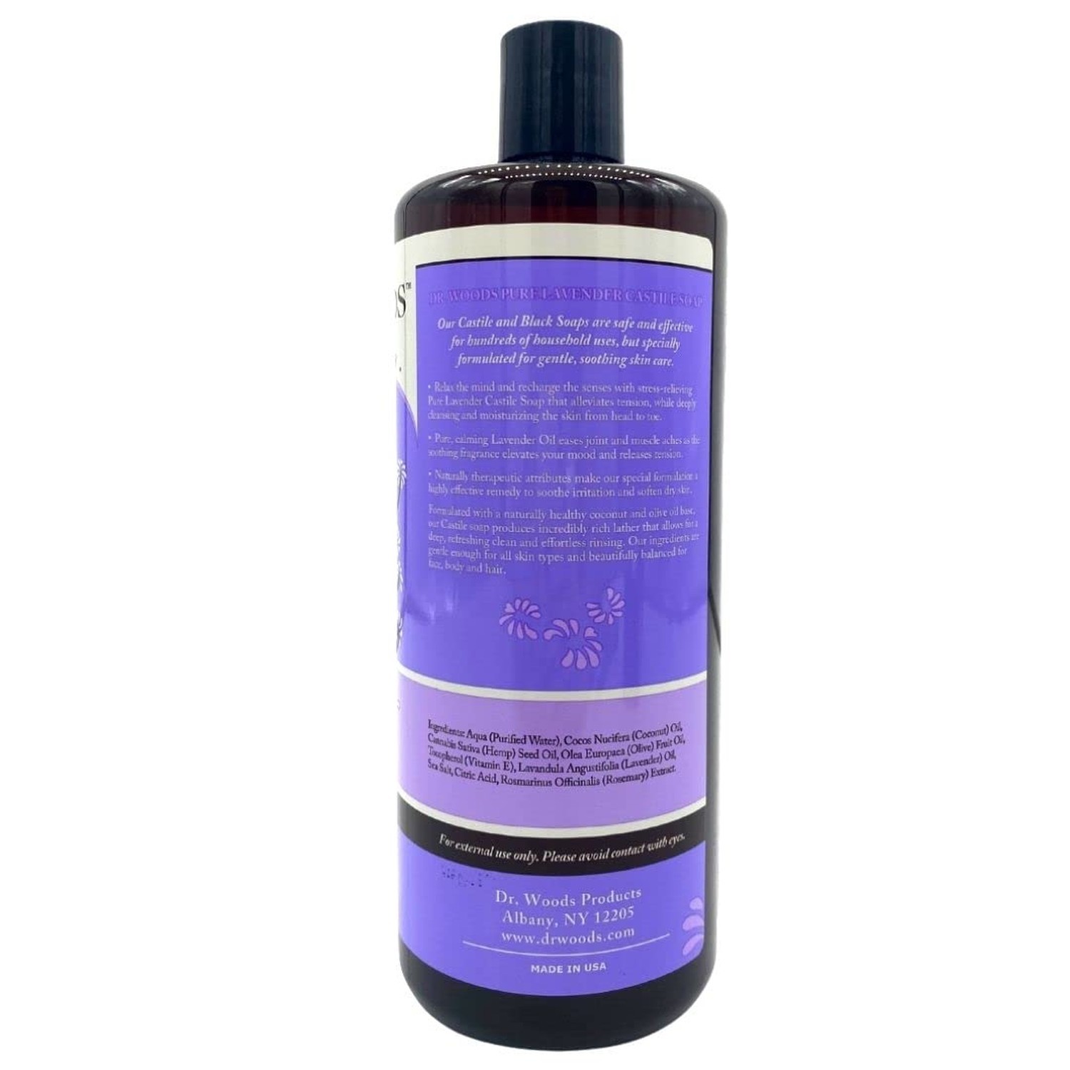 Dr. Woods Pure Lavender Castile Soap 32 Ounce 32 Fl Oz (Pack of 1)