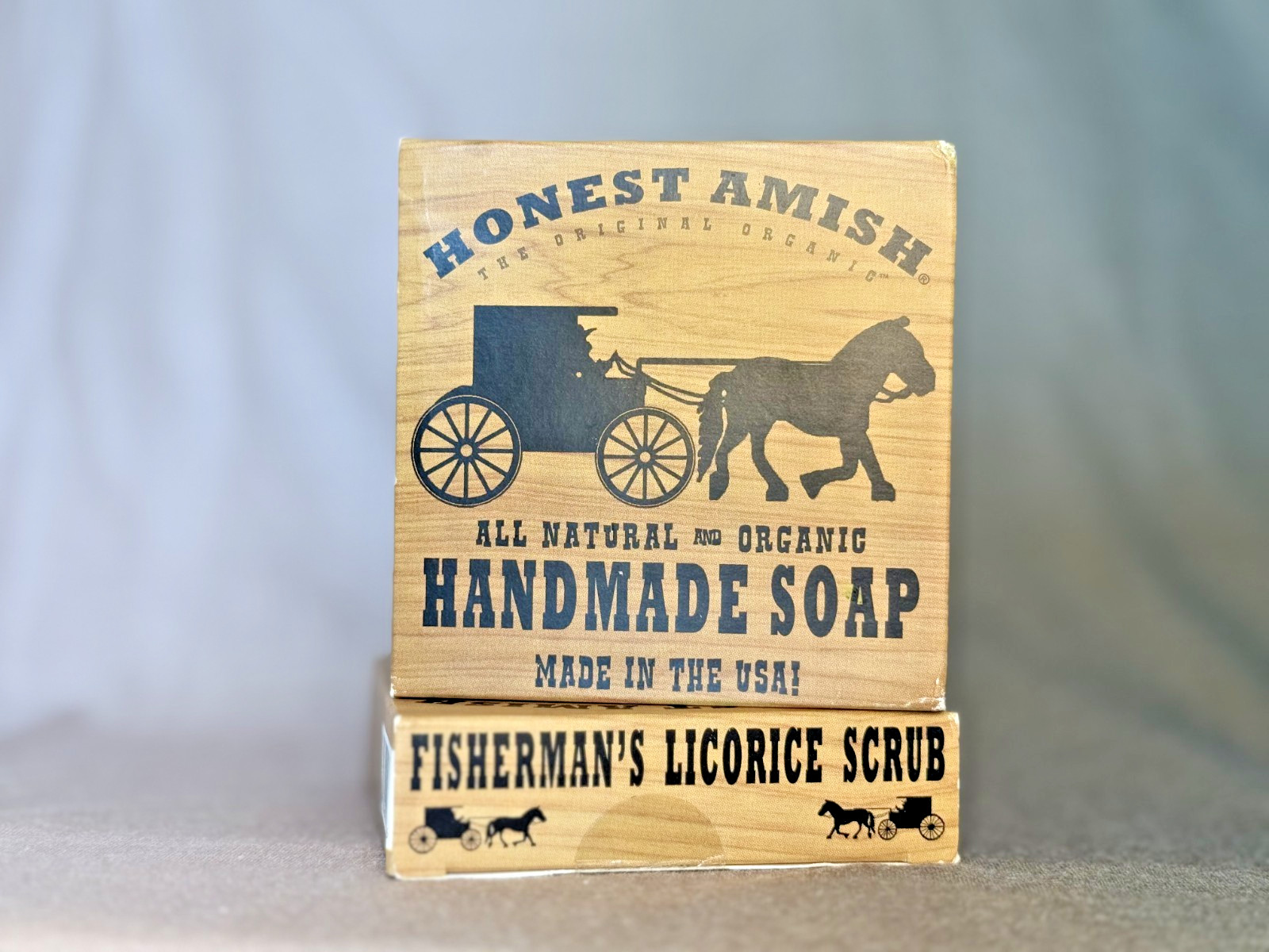 Honest Amish – Organic Handmade Soap -Fisherman’s Licorice Scrub 2pack