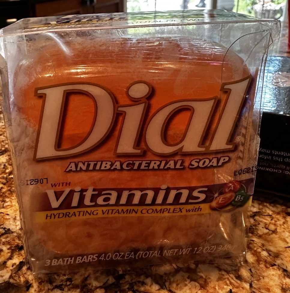Vintage Dial Antibacterial Soap Vitamins 3 Bar Pack 12oz NOS Sealed Rare