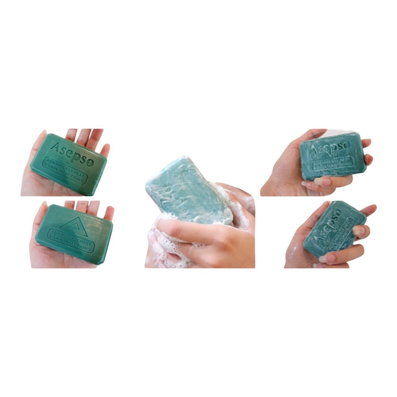 ASEPSO Antiseptic Soap Antibacterial Agent Healthy 80 grams x3