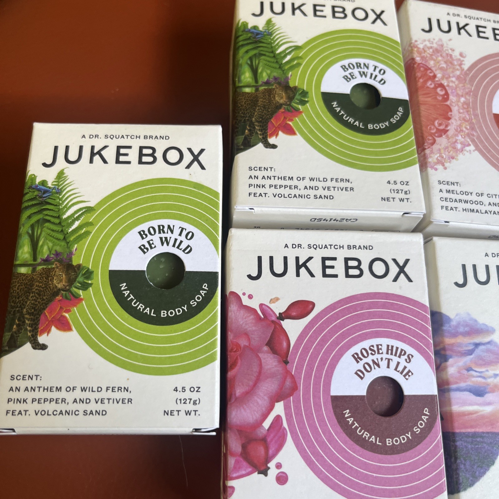 Lot 6 Mixed Boxed Bars Of Jukebox By DrSquatch Pics For Scents