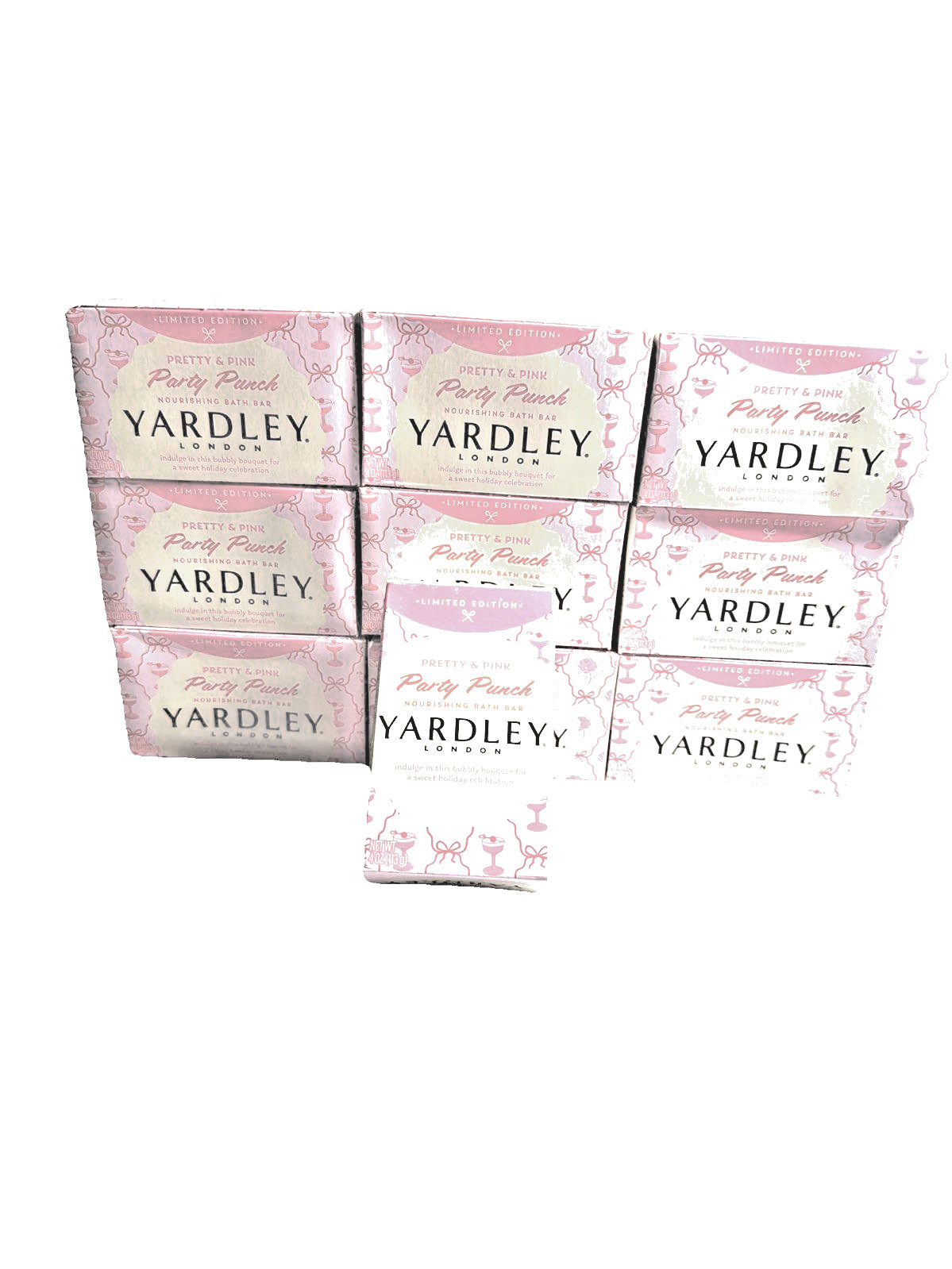 10 Yardley London Limited Edition Pretty & Pink PARTY PUNCH Bath Soap 4oz