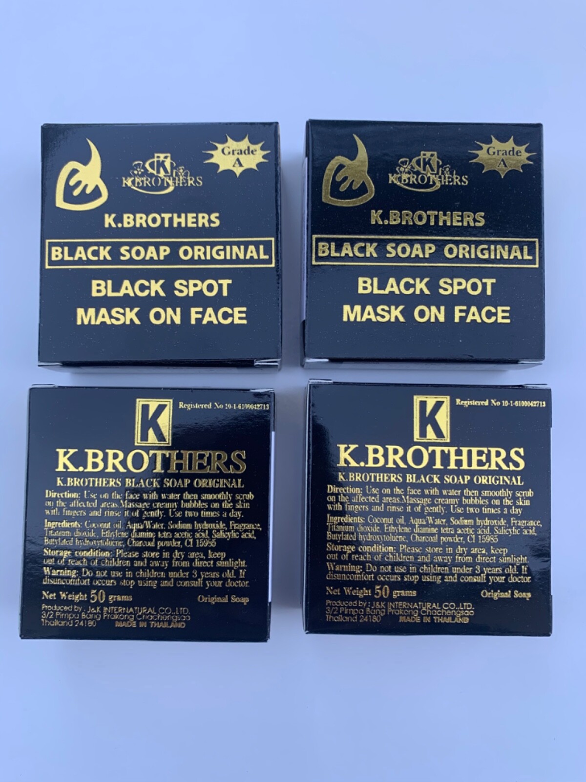 K Brothers USA Beauty Care Face Out For Black Spot soap 50g 2 bars.