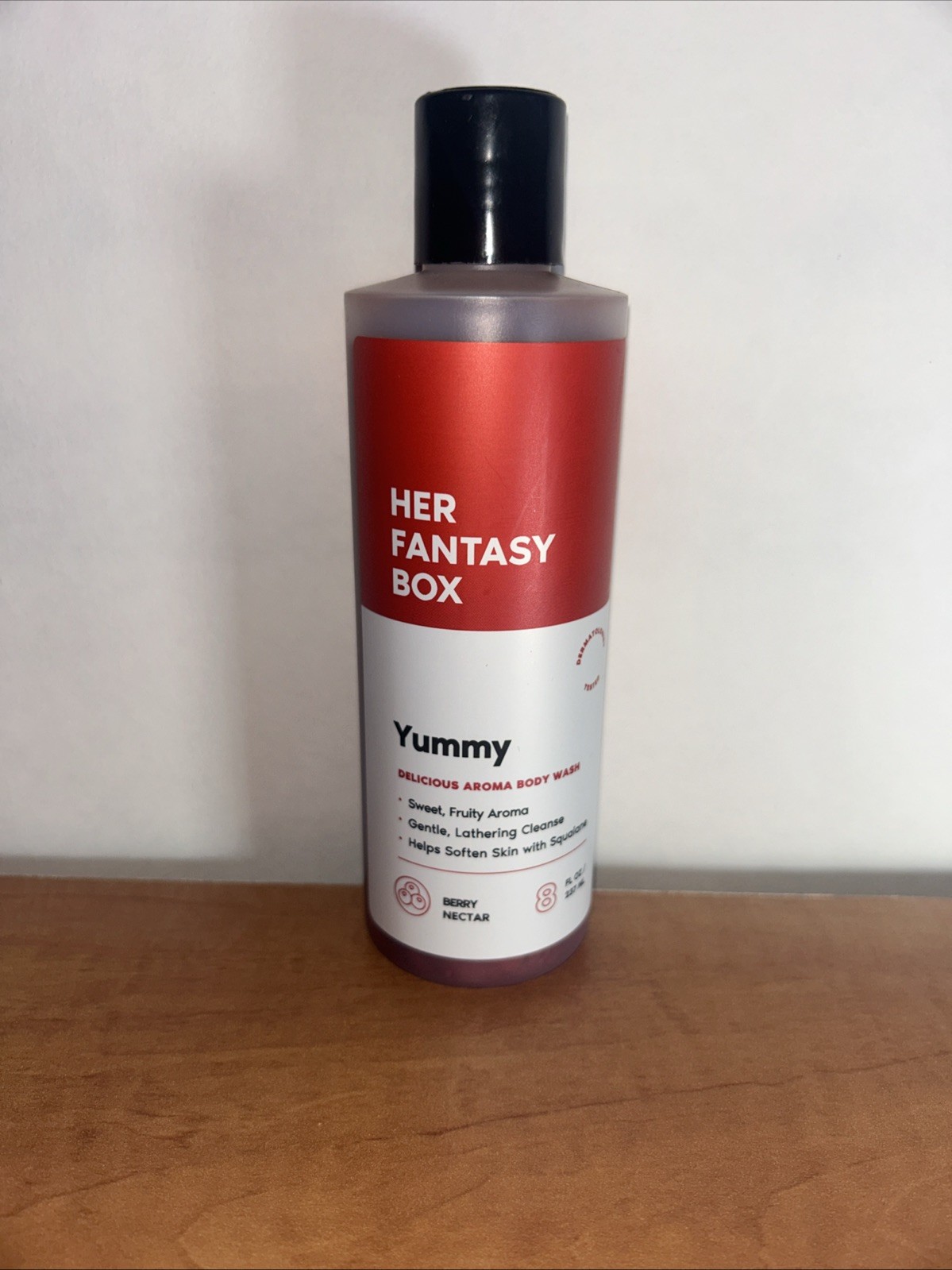 Her Fantasy Box Yummy | Body Wash – Indulgent, 8 Fl Oz (Pack of 1), Red