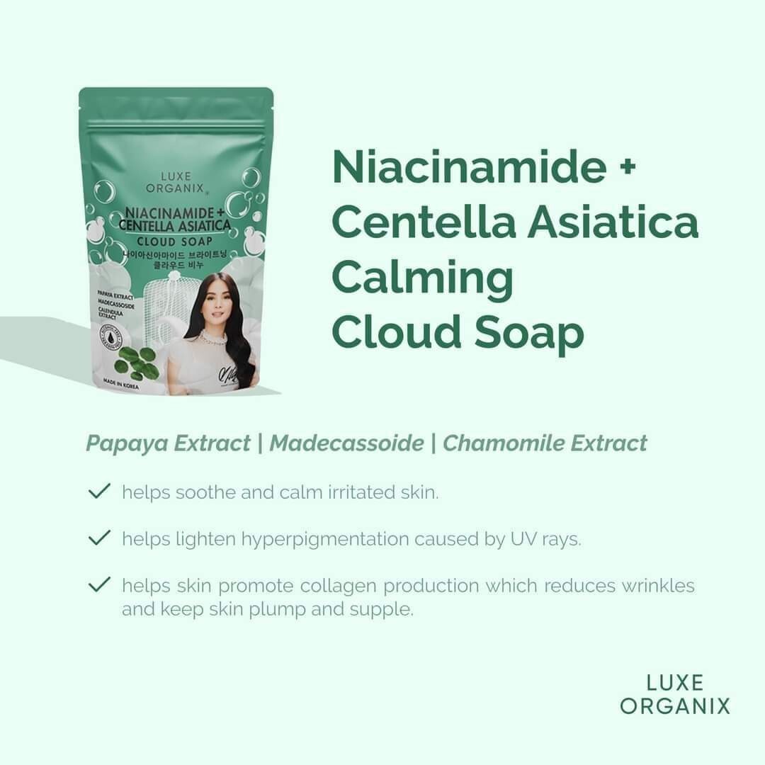 Luxe Organix Niacinamide + Centella Asiatica Cloud Soap 180g