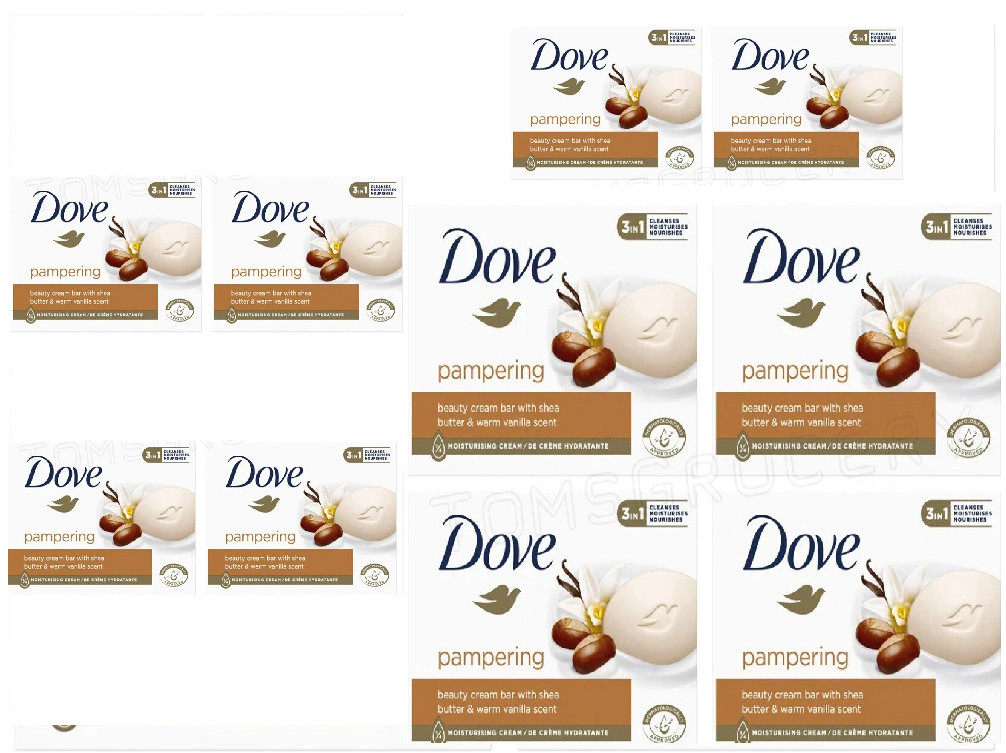10 Pack – Dove Soap Shea Butter & Warm Vanilla Beauty Cream Bar 4.75 OZ